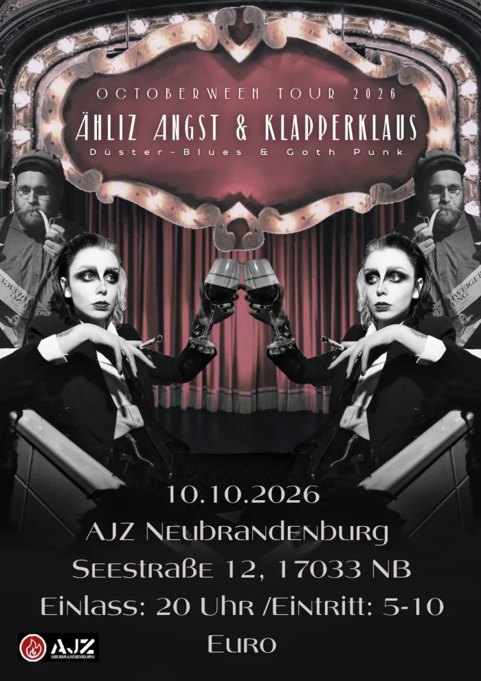 Flyer: ÄHLIZ ANGST & KLAPPERKLAUS