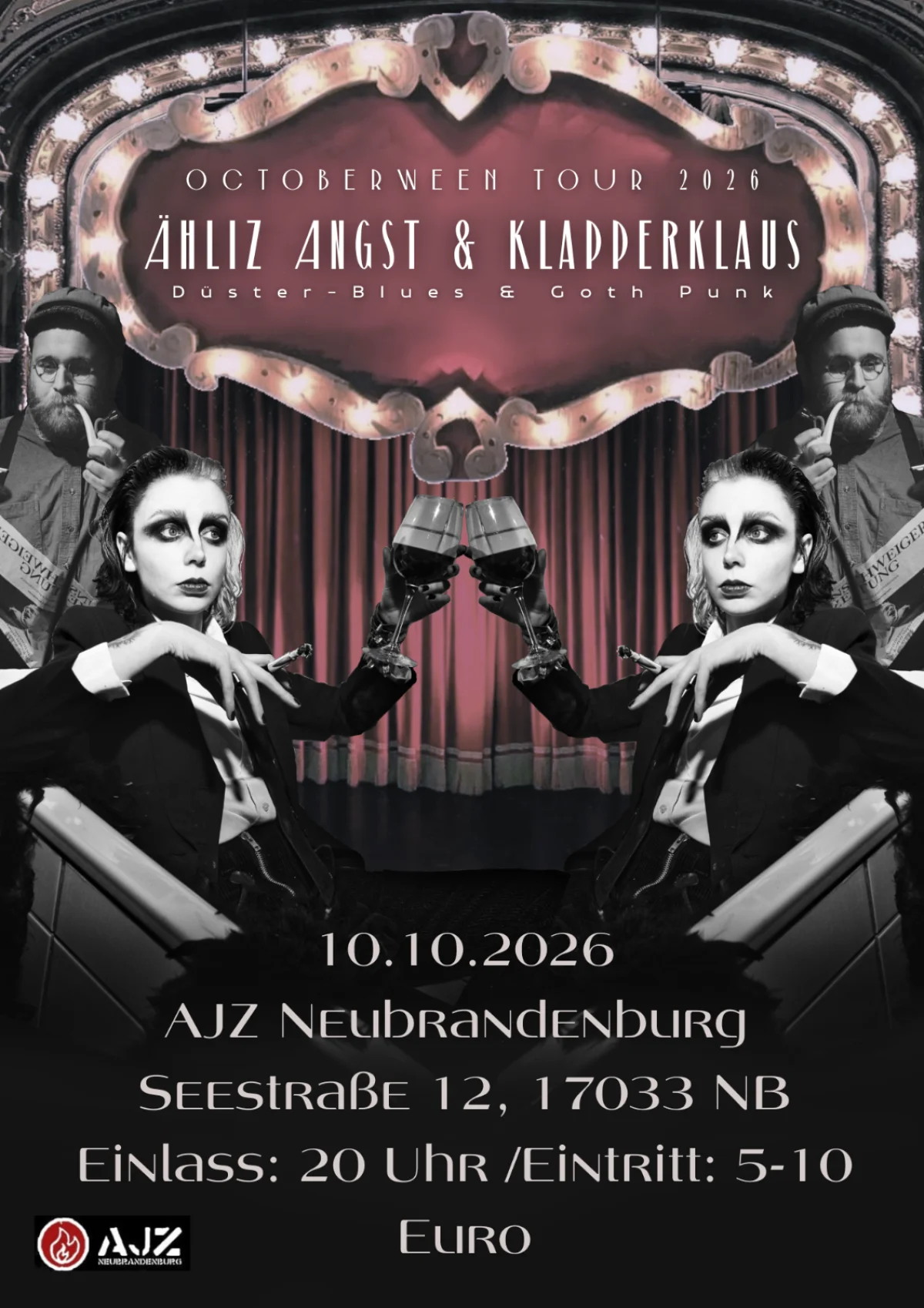 Flyer: ÄHLIZ ANGST & KLAPPERKLAUS