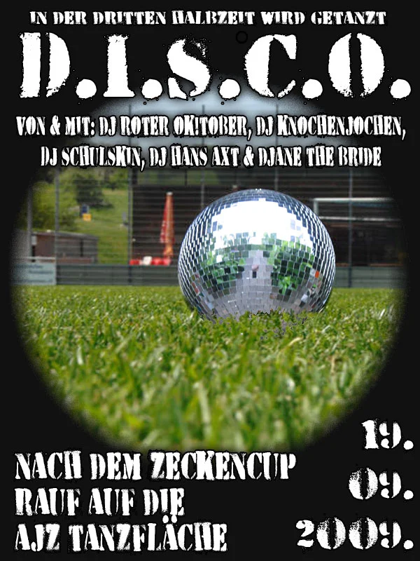 Flyer: ZECKENCUP AFTERSHOW DISCO