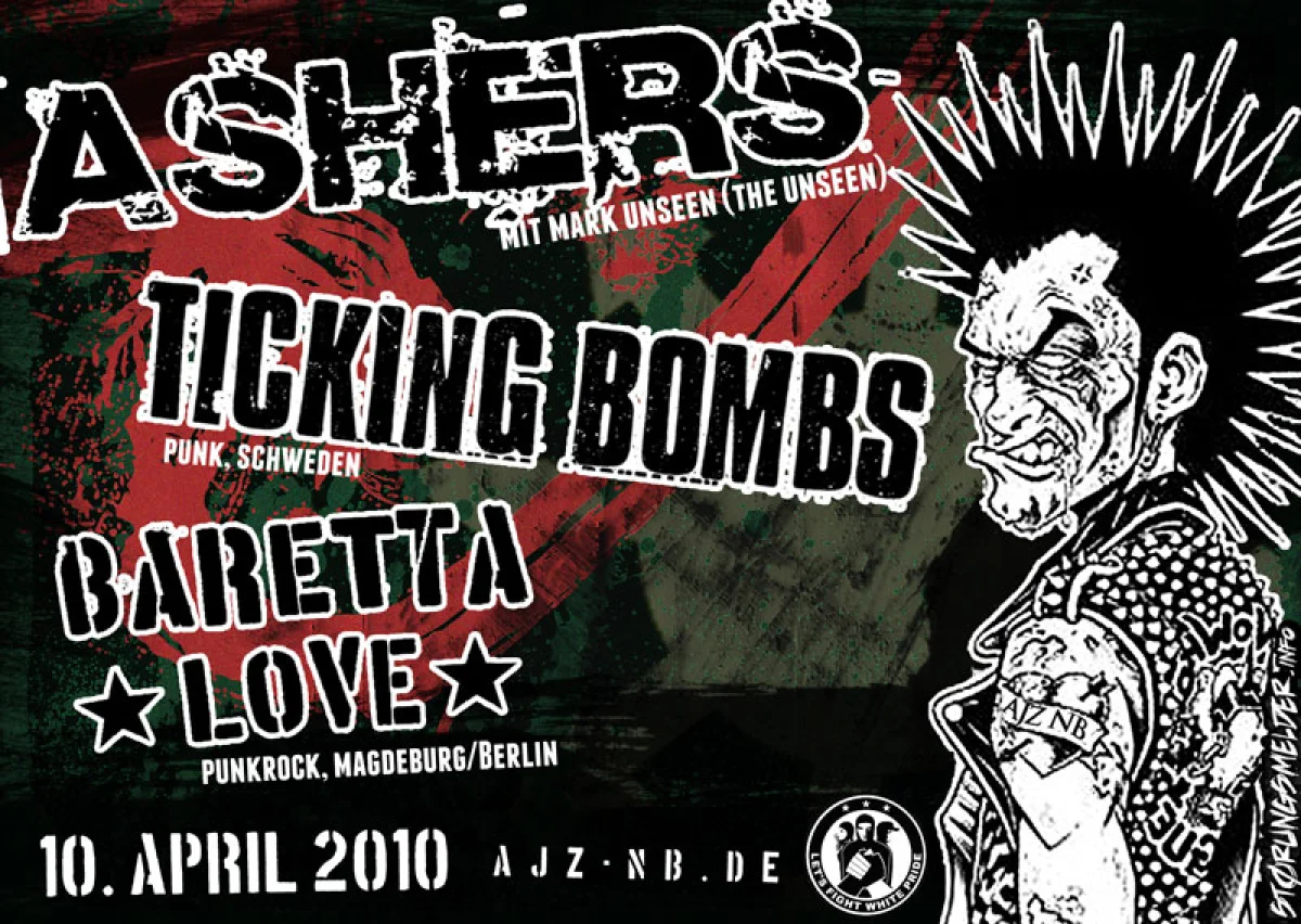 Flyer: ASHERS + TICKING BOMBS + BARETTA LOVE