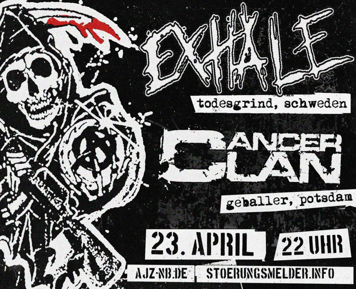 Flyer: EXHALE + CANCER CLAN