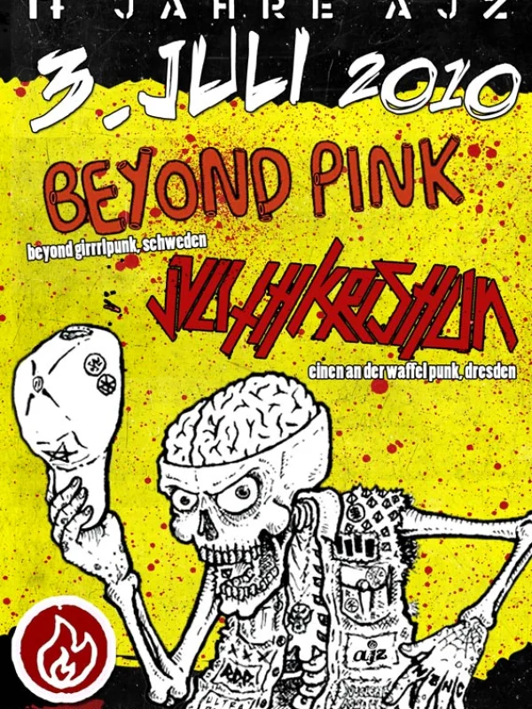 Flyer: BEYOND PINK + JULITH KRISHUN + FEINE SAHNE FISCHFILET