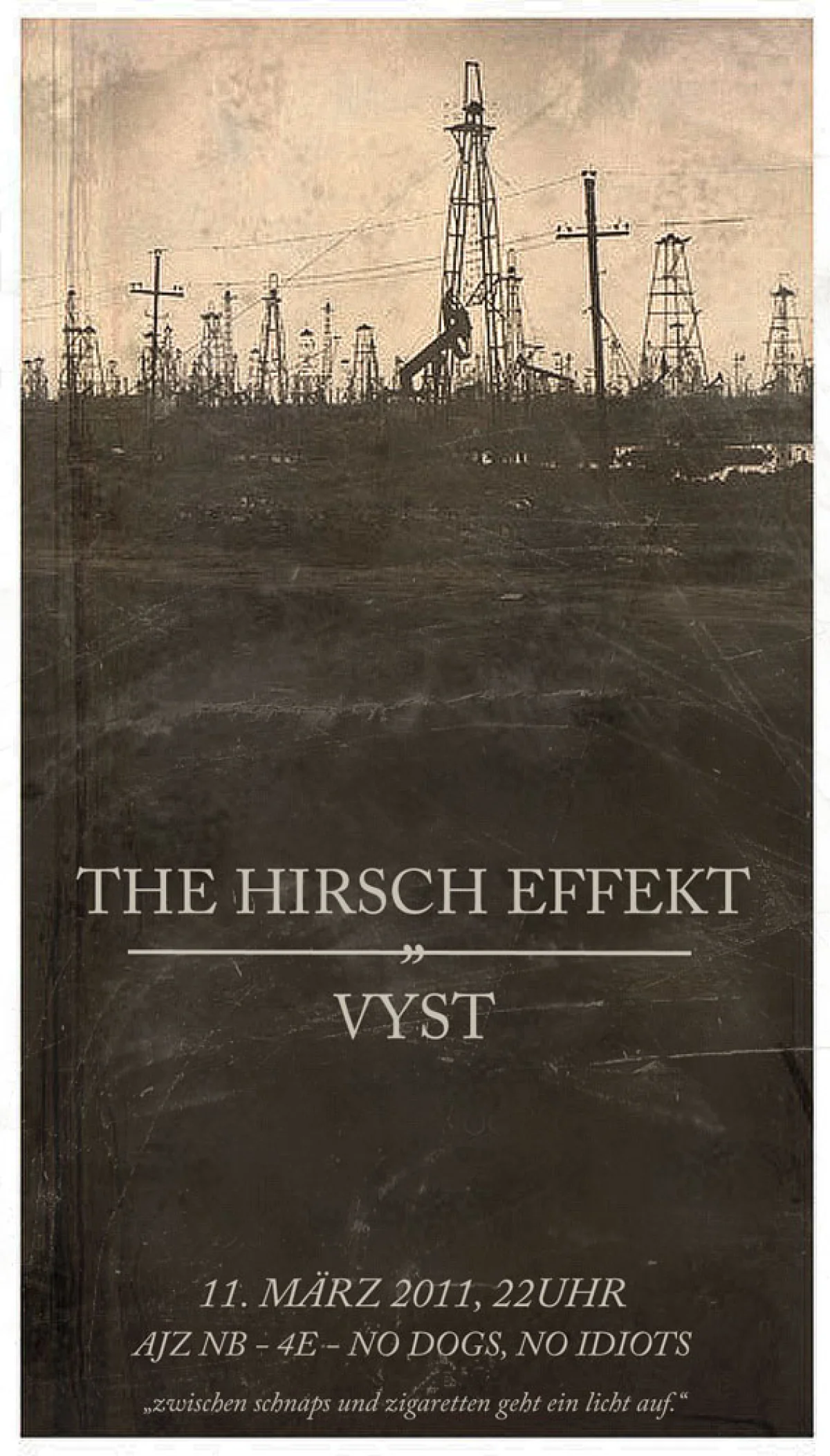 Flyer: THE HIRSCH EFFEKT + VYST