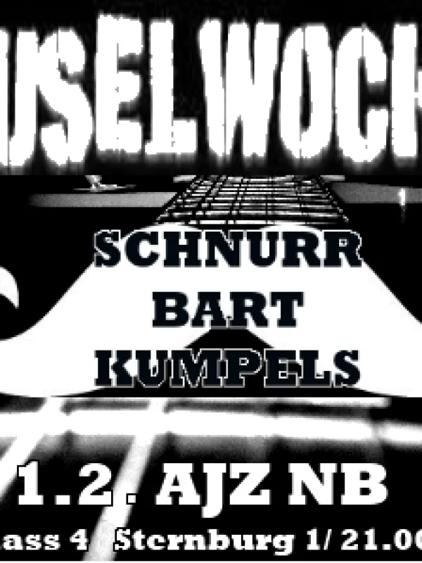Flyer: FUSELWOCHE + SCHNURRBARTKUMPELS