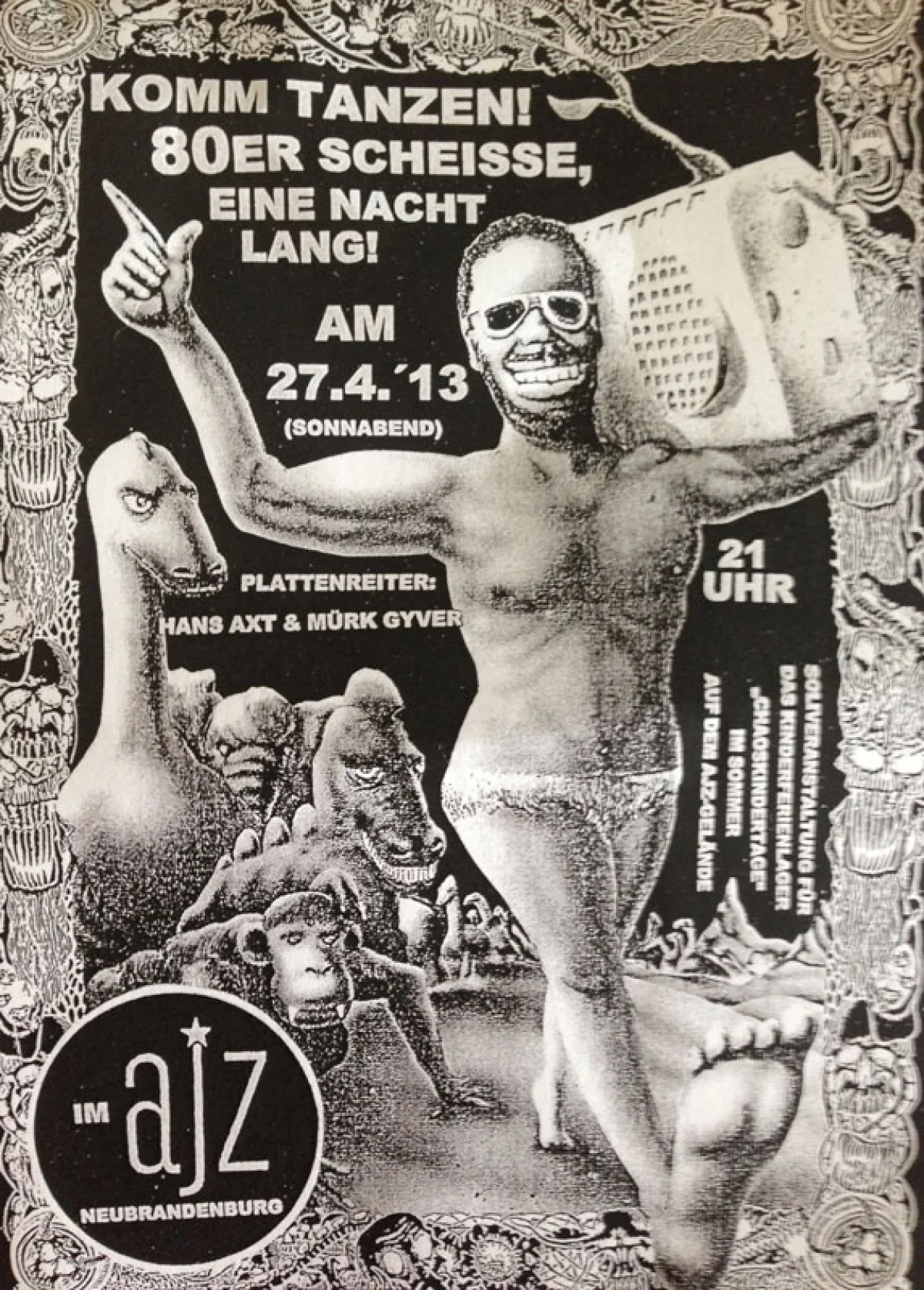 Flyer: 80er scheisse die ganze nacht