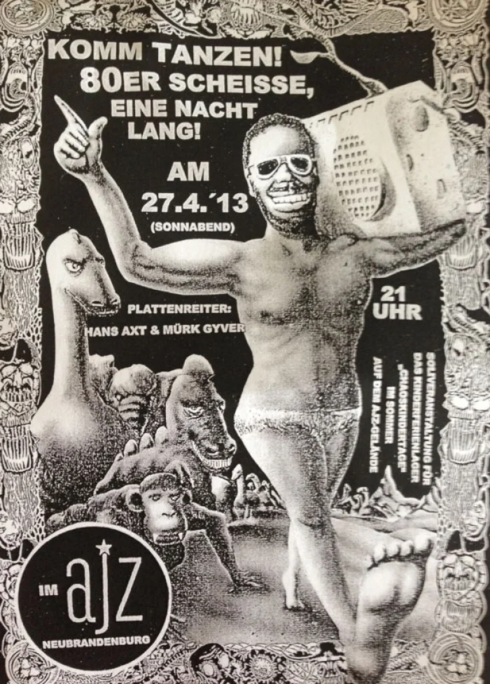 Flyer: 80er scheisse die ganze nacht
