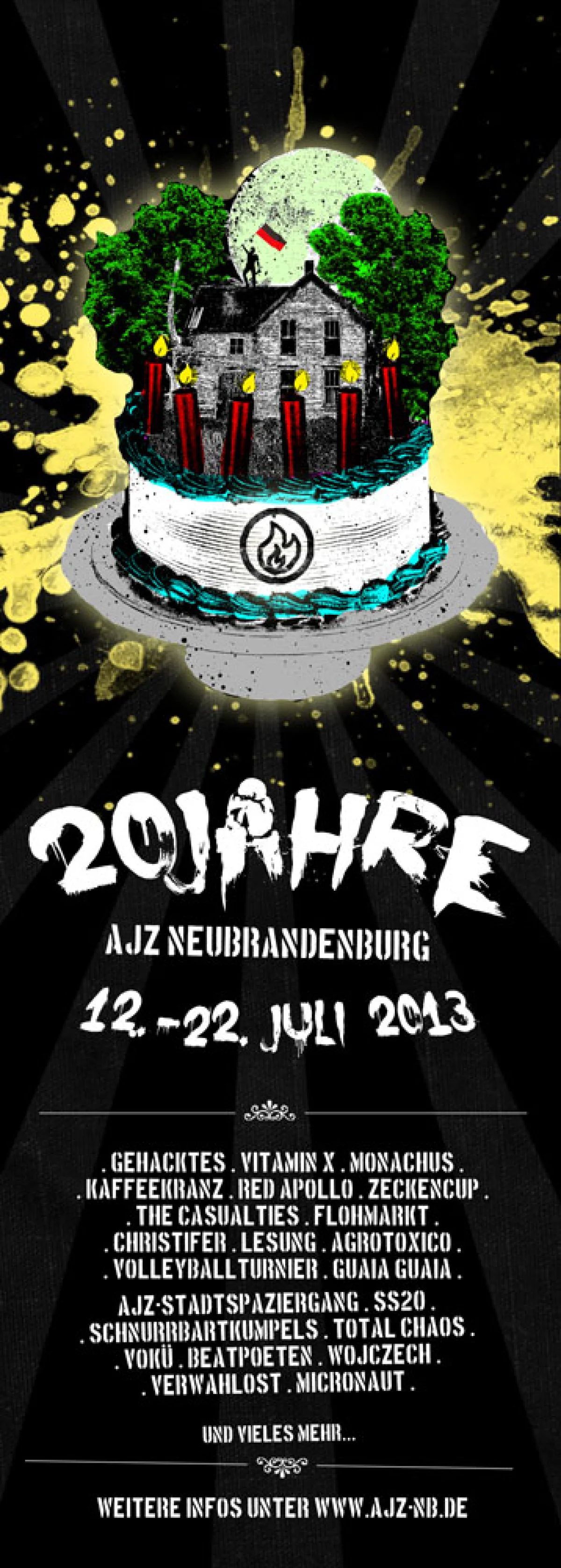 Flyer: STADTSPAZIERGANG + BEATPOETEN + HIP HOP DISSE + GRUFTIDISSE