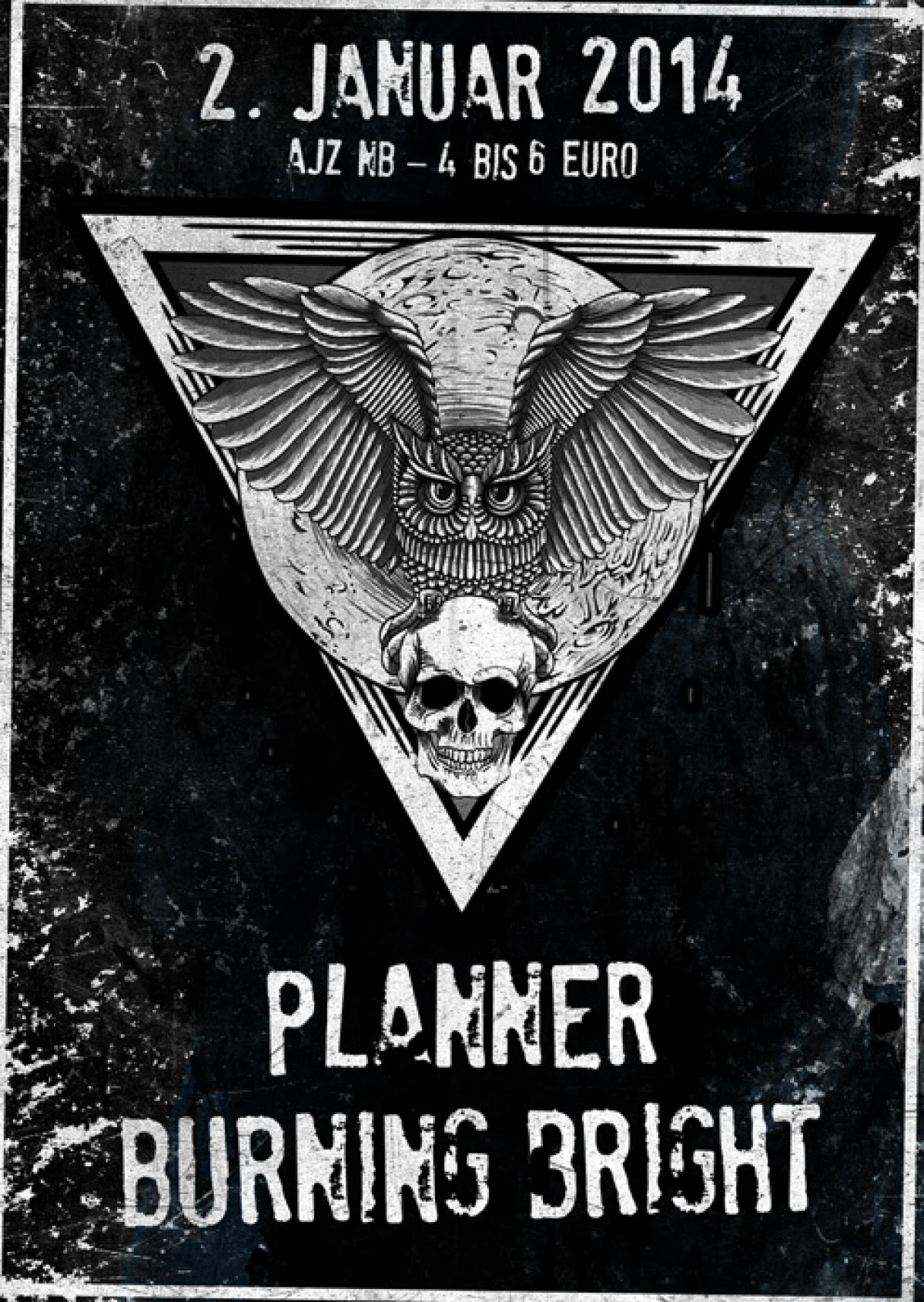 Flyer: BURNING BRIGHT + PLANNER