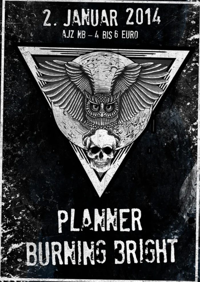 Flyer: BURNING BRIGHT + PLANNER