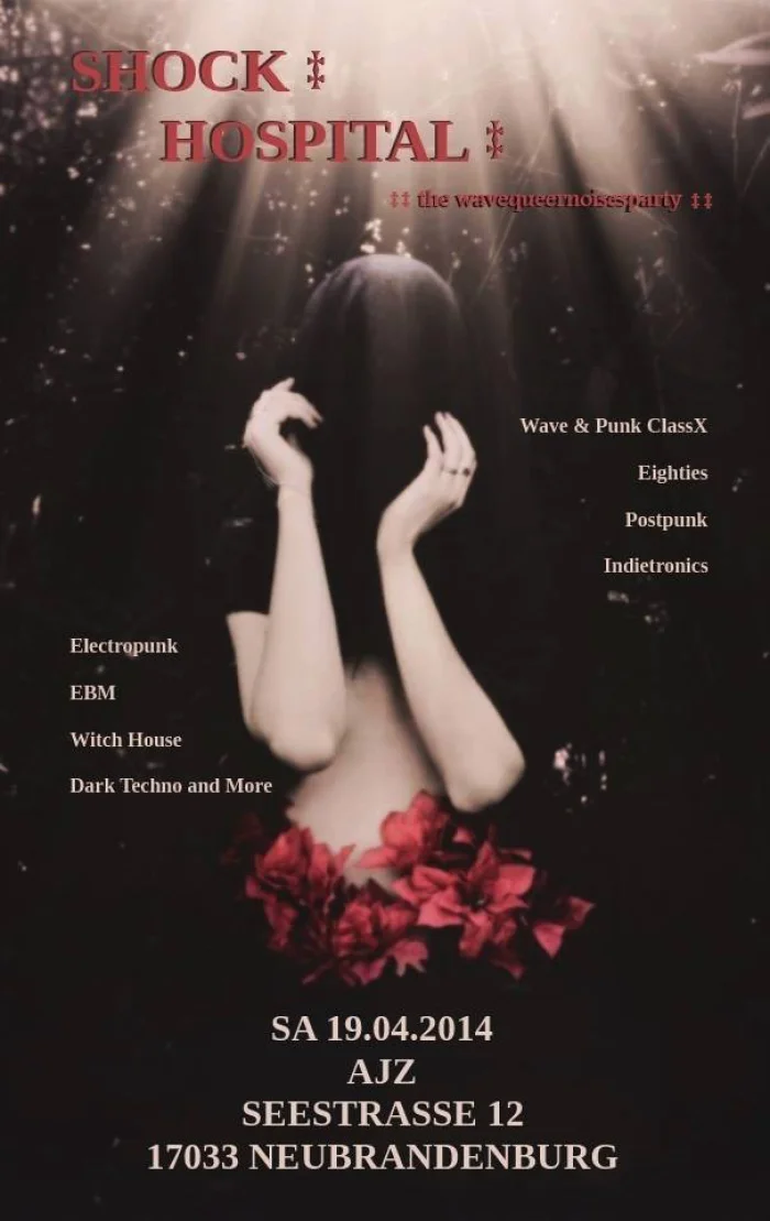 Flyer: SHOCK HOSPITAL - THE WAVEQUEERNOISESPARTY
