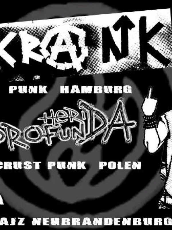 Flyer: KRANK + HERIDA PROFUNDA
