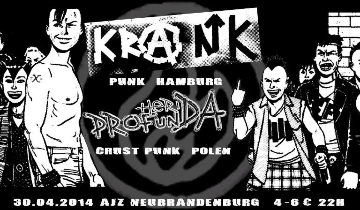 Flyer: KRANK + HERIDA PROFUNDA