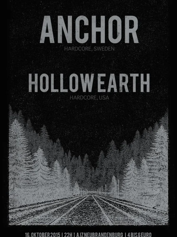 Flyer: ANCHOR + HOLLOW EARTH