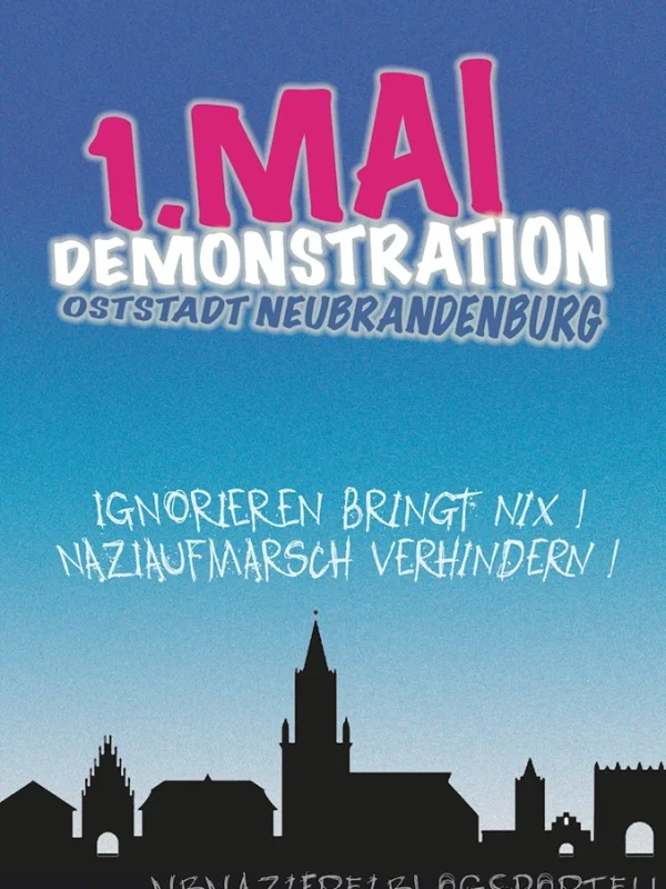 Flyer: 1.Mai Nazifrei - Info-/Mobivortrag