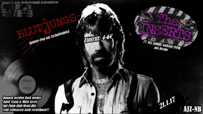 Flyer: BLUTJUNGS + THE INSERTS