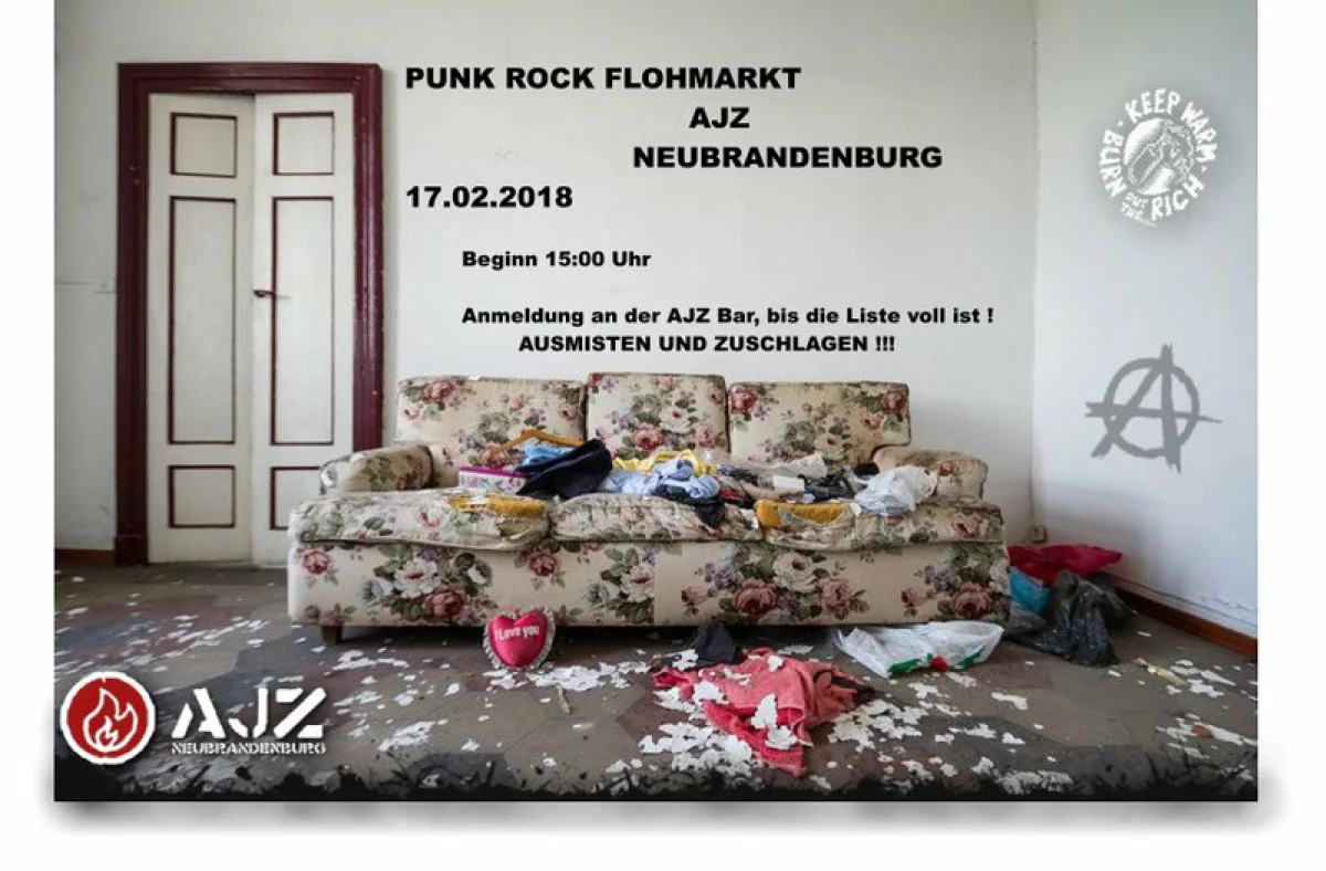 Flyer: PUNK ROCK FLOHMARKT