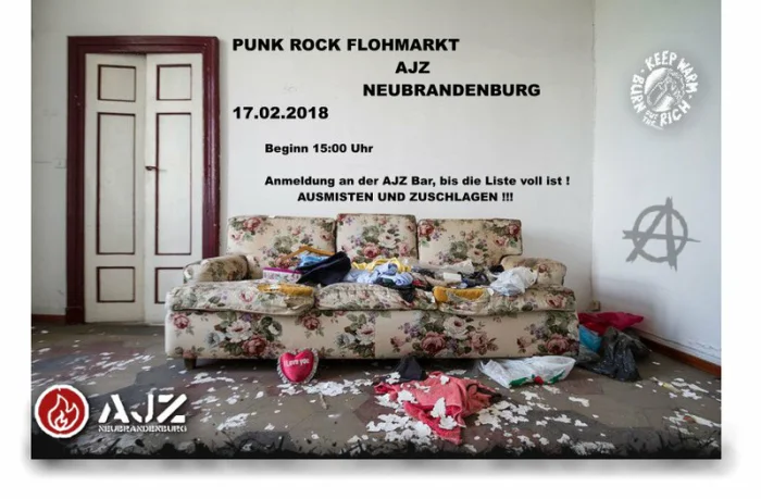 Flyer: PUNK ROCK FLOHMARKT