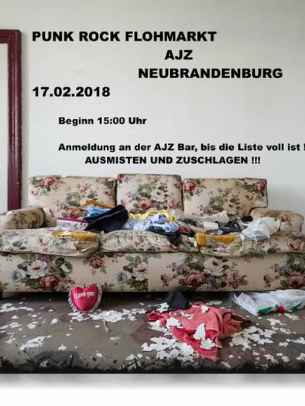 Flyer: PUNK ROCK FLOHMARKT