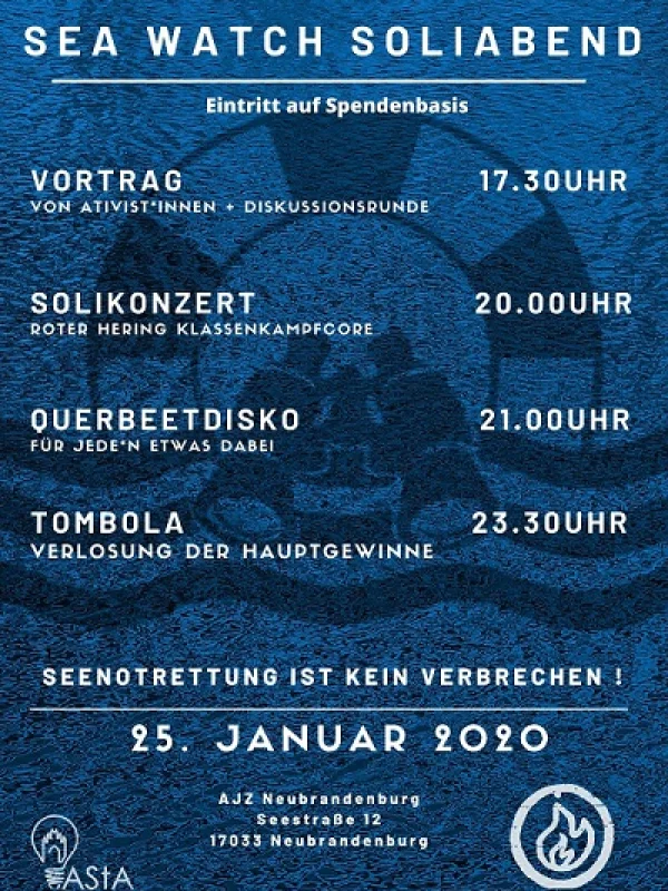 Flyer: SEA WATCH SOLIABEND // ROTER HERING