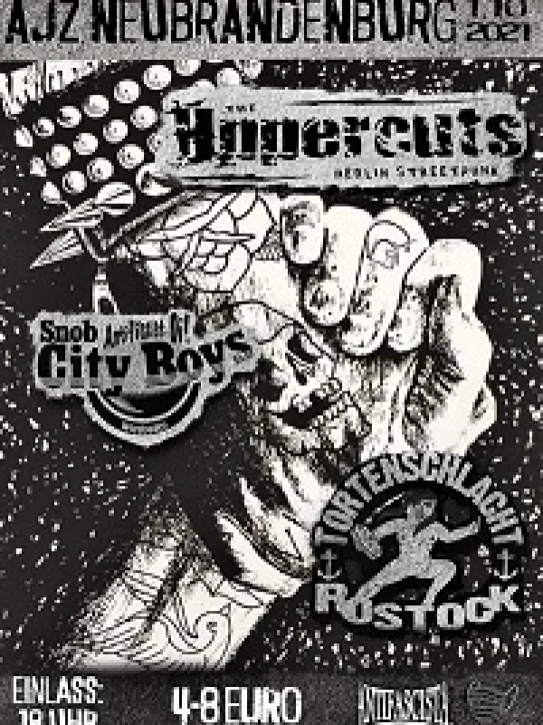 Flyer: SNOB CITY BOYS + TORTENSCHLACHT + UPPERCUTS