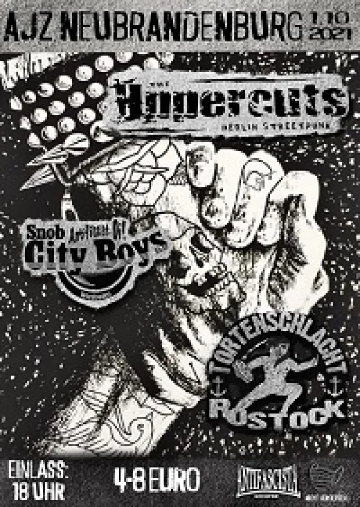 Flyer: SNOB CITY BOYS + TORTENSCHLACHT + UPPERCUTS