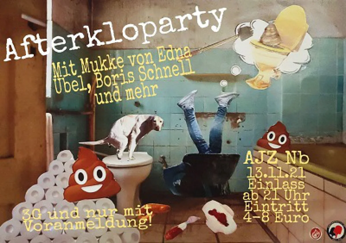 Flyer: AFTERKLOPARTY + EDNA ÜBEL + BORIS SCHNELL