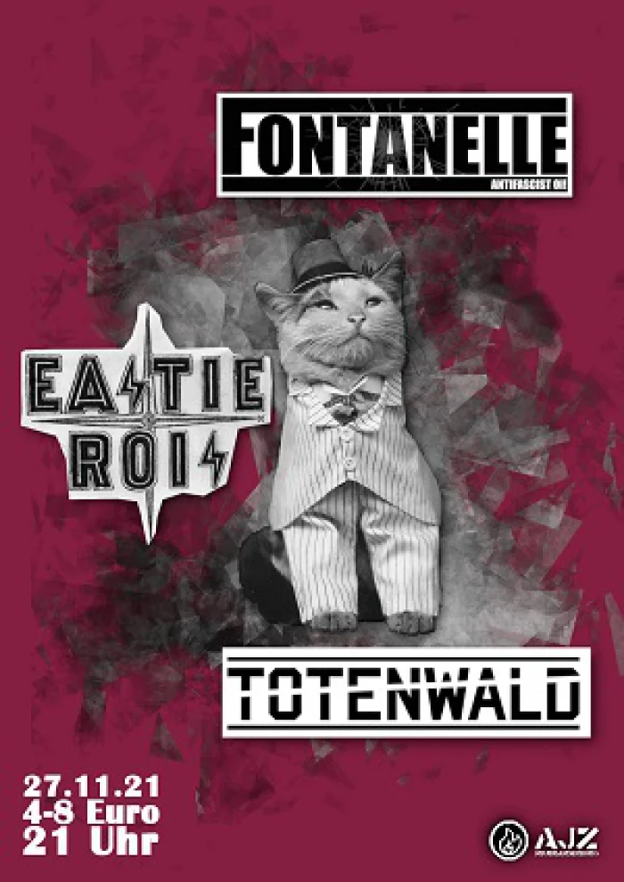 Flyer: TOTENWALD + EASTIE ROIS + FONTANELLE