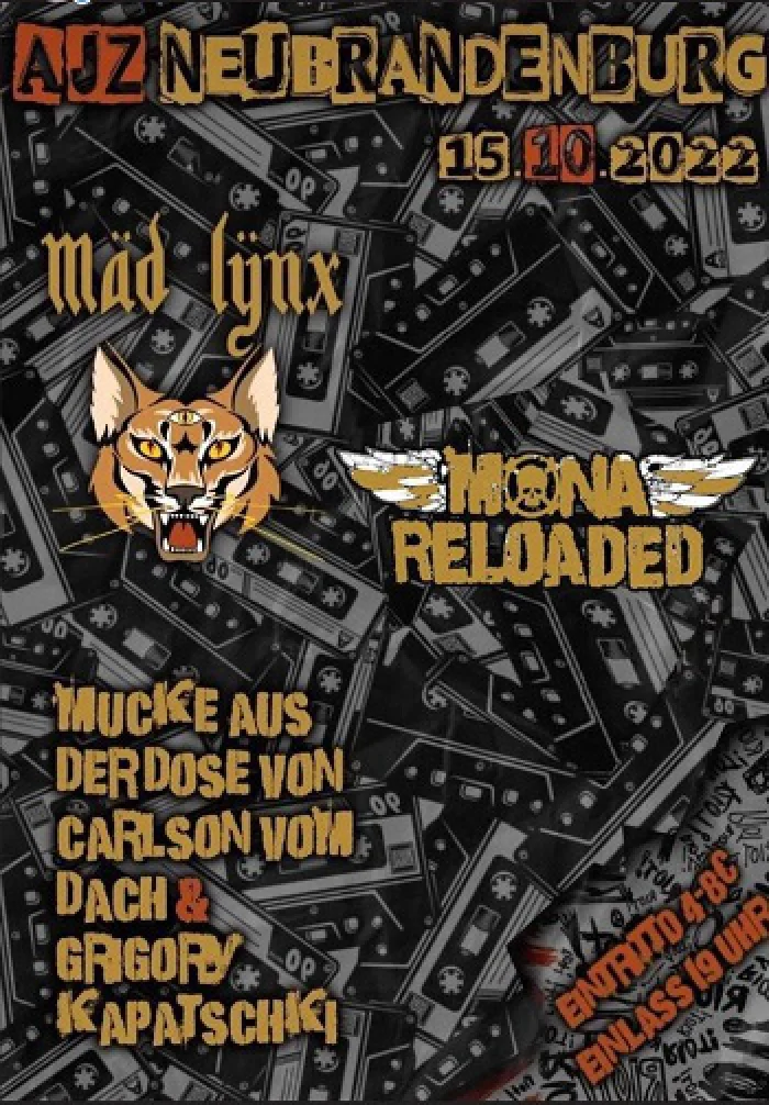 Flyer: MÄD LŸNX + MONA RELOADED