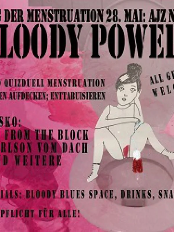 Flyer: BLOODY POWER // TAG DER MENSTRUATION