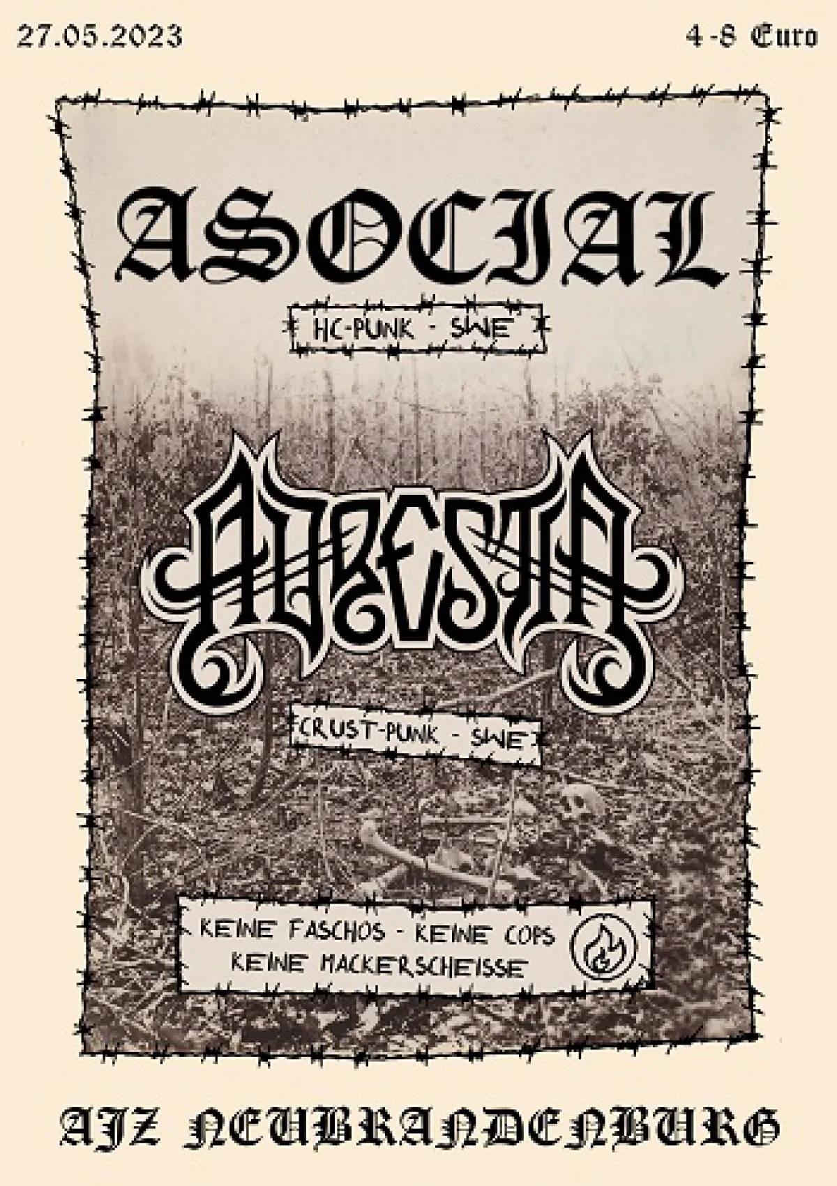 Flyer: ADRESTIA + ASOCIAL