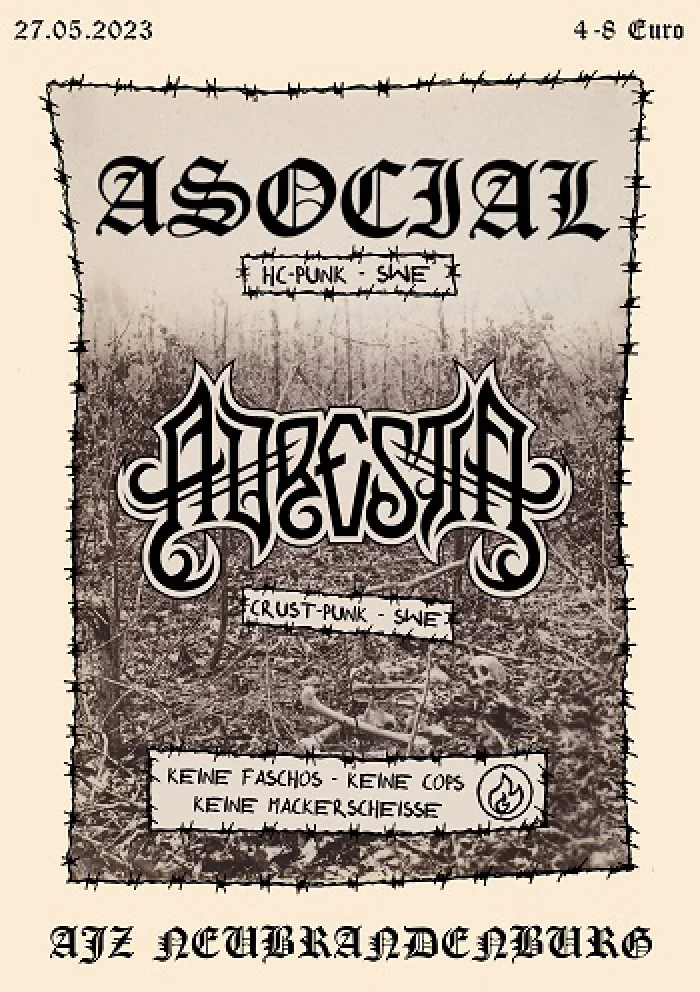 Flyer: ADRESTIA + ASOCIAL