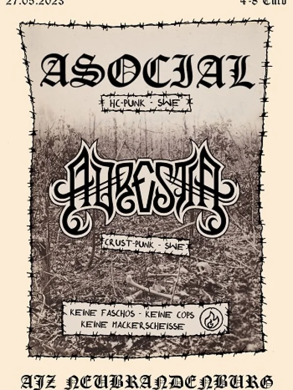 Flyer: ADRESTIA + ASOCIAL