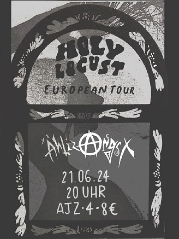Flyer: HOLY LOCUST + ÄHLIZ ANGST