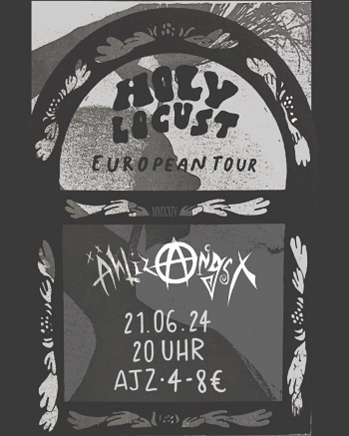 Flyer: HOLY LOCUST + ÄHLIZ ANGST